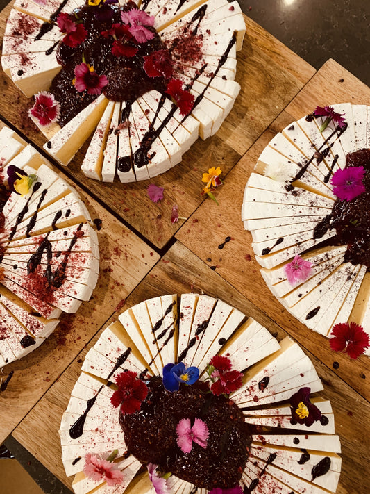 Decorated Brie Cheese Wheel Box